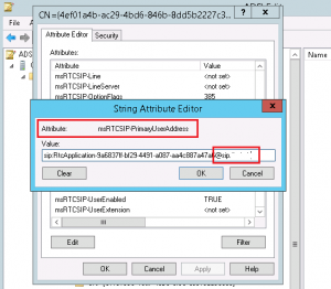 msRTCSIP-PrimaryAddress